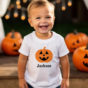 Niedliche Kürbislaterne Pumpkin Orange Halloween N Kleinkind T-shirt