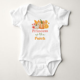 Niedliche Kürbisprinzessin für den Fall Baby Strampler