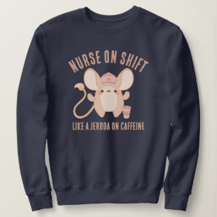 Niedliche KURSE AUF SHIFT Jerboa Kaffee Sweatshirt