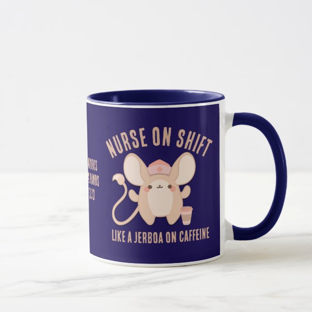 Niedliche KURSE AUF SHIFT Jerboa Kaffee Tasse (Rechts)