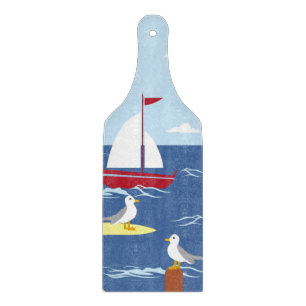 Niedliche Küstenkunst Schneidebrett
