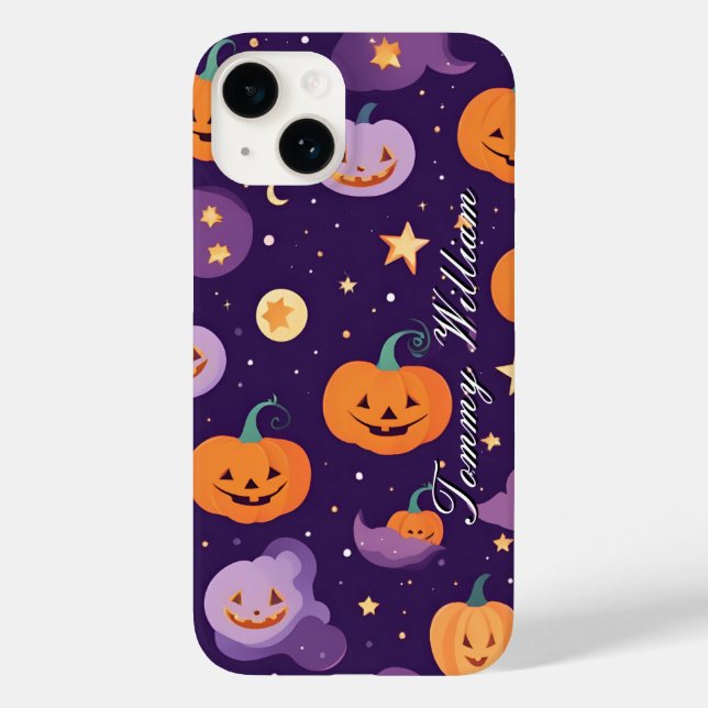 Niedliche lächelnde Kürbis zu Halloween Case-Mate iPhone 14 Hülle (Rückseite)
