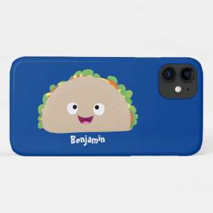 Niedliche Lächelnde Taco-Cartoon-Illustration Case-Mate iPhone Hülle