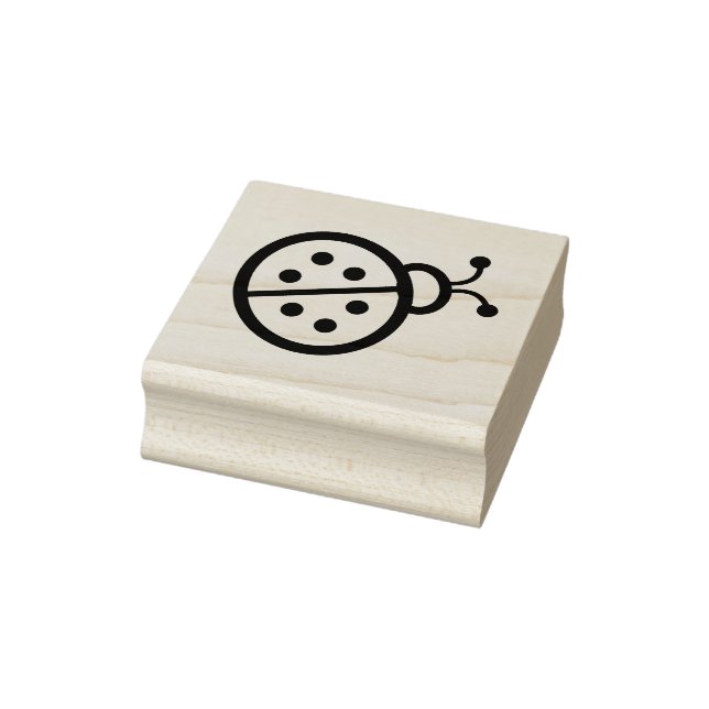 Niedliche Lady Bug Wood Art Briefmarke Gummistempel (Stempel)