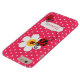Niedliche Ladybuen-Mädchen nennen rosa Telefongehä Case-Mate iPhone Hülle (Unterseite)