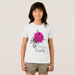 Niedliche Ladybuen-Mädchen nennen rosa weißen T - Tri-Blend Shirt