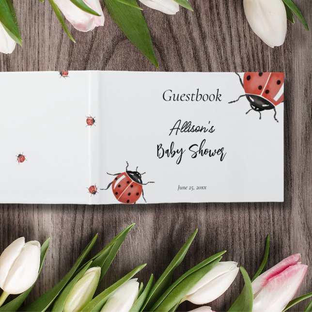 Niedliche Ladybug Babydusche Gästebuch (Von Creator hochgeladen)