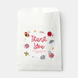 Niedliche Ladybug Babydusche Geschenktütchen