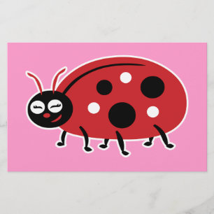 Niedliche Ladybug Briefpapier
