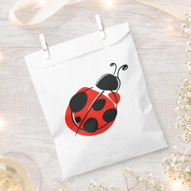 Niedliche Ladybug-Fvor-Tasche Geschenktütchen (Ausgeschnitten)