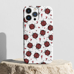 Niedliche Ladybug Hearts Lovebug Handgezeichnete I Case-Mate iPhone Hülle