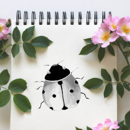 Niedliche Ladybug Holzkunst Briefmarke Gummistempel