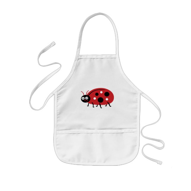 Niedliche Ladybug Kinderschürze (Vorne)
