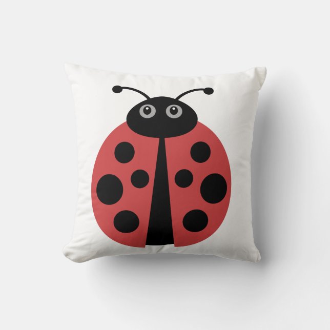 Niedliche Ladybug Kissen (Vorderseite)