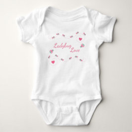Niedliche Ladybug-Liebe Baby Strampler