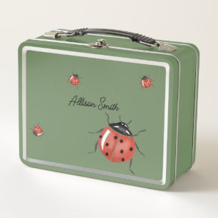 Niedliche Ladybug Metall Brotdose