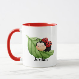 Niedliche LadyBug Muster Custom Kids Tasse