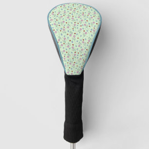 Niedliche Ladybug Polka dot Daisy Blume Rustikales Golf Headcover