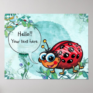 Niedliche LadyBug Poster