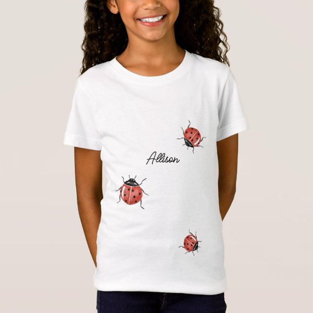Niedliche Ladybug T-Shirt (Vorderseite)
