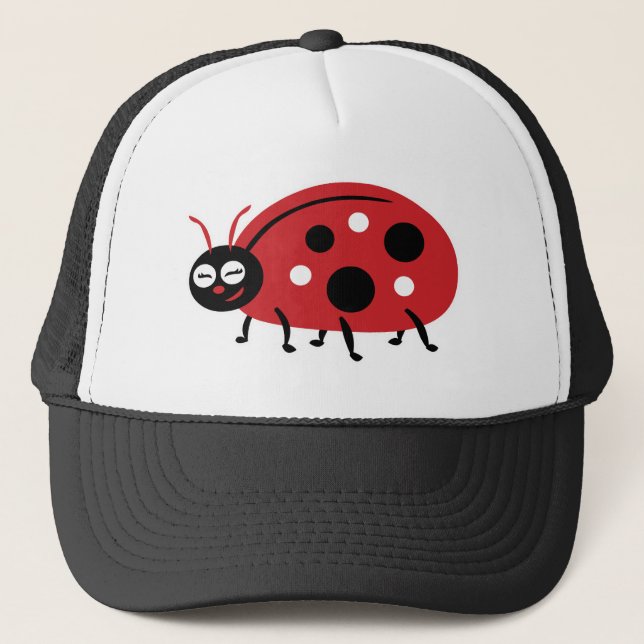 Niedliche Ladybug Truckerkappe (Vorderseite)