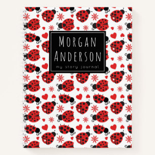 Niedliche Ladybugs Custom School Notizbuch