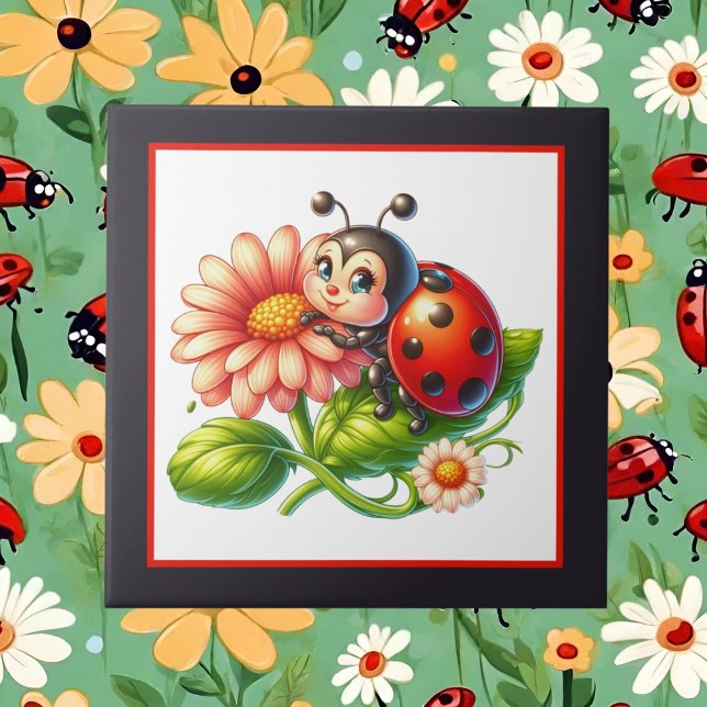Niedliche Ladybugs Fliese (Von Creator hochgeladen)
