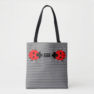 Niedliche Ladybugs in allen Print-Tasche Tasche