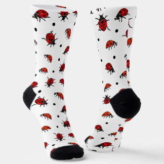Niedliche Ladybugs und Polka Dots Ladybird Socken