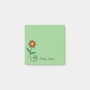 Niedliche Ladys Monogram Post-it Klebezettel
