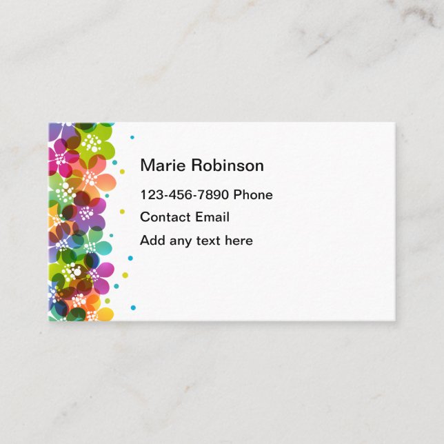 Niedliche Ladys Personal Contact Visitenkarten Visitenkarte (Vorderseite)