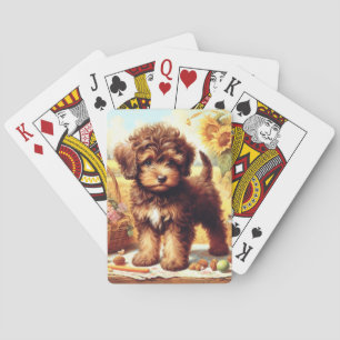 Niedliche Lagotto Romagnolo Malerei Spielkarten
