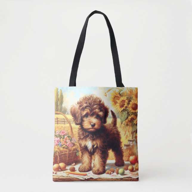 Niedliche Lagotto Romagnolo Malerei Tasche (Vorderseite)