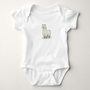 Niedliche Lama-Illustration - Adorable und ruhige Baby Strampler
