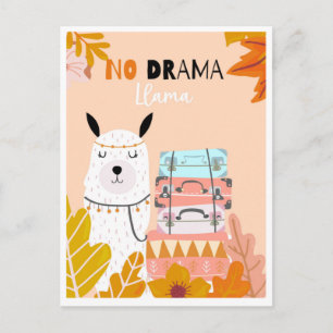 Niedliche Lama-Postkarte Postkarte