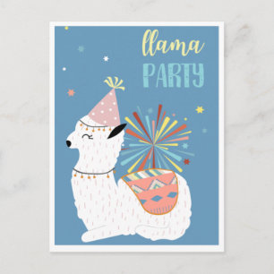 Niedliche Lama-Postkarte Postkarte