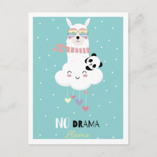 Niedliche Lama-Postkarte Postkarte