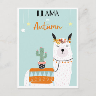 Niedliche Lama-Postkarte Postkarte