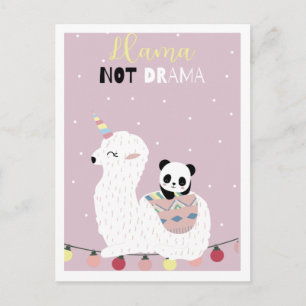 Niedliche Lama-Postkarte Postkarte