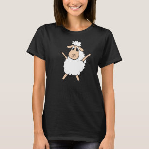 Niedliche Lämmer, die von Lämmern leicht abgelenkt T-Shirt