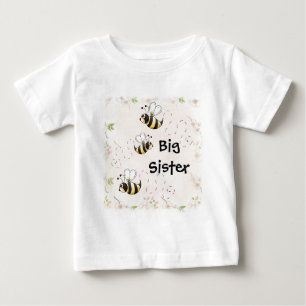 Niedliche Landbienen Big Sister Baby T-shirt