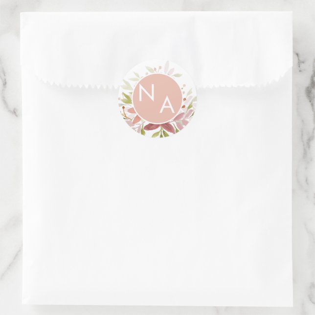 Niedliche Landfarbe Runder Aufkleber (Tasche)