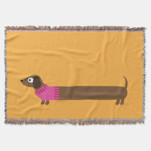 Niedliche lange Dackel-Illustration Decke