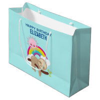 Niedliche Lazy Sloth mit Sun & Rainbow Birthday
