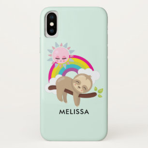 Niedliche Lazy-Sloth mit Sun & Rainbow Case-Mate iPhone Hülle