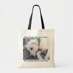 Niedliche Lazy White Labrador Retriever Mix Dog Ma Tragetasche