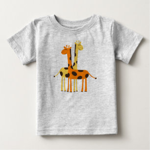 Niedliche lebhafte Giraffen Baby T-shirt