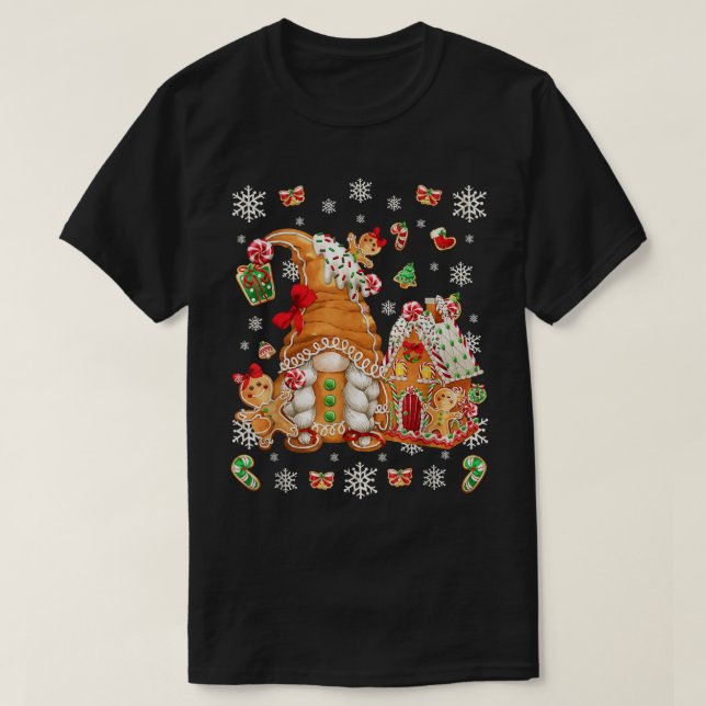 Niedliche Lebkuchendekoration für Frauen mit Chris T-Shirt (Design vorne)