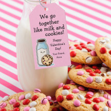 Niedliche Leckerei Valentine "Milch und Cookies"