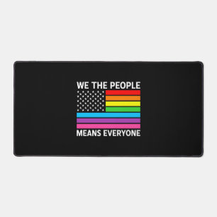Niedliche LED-Regenbogenflagge Schreibtischunterlage